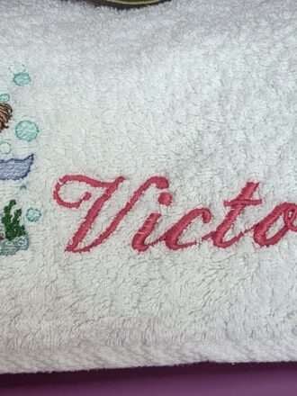 Serviette de toilette "Douceur & Fantaisie" 50x100 personnalisée